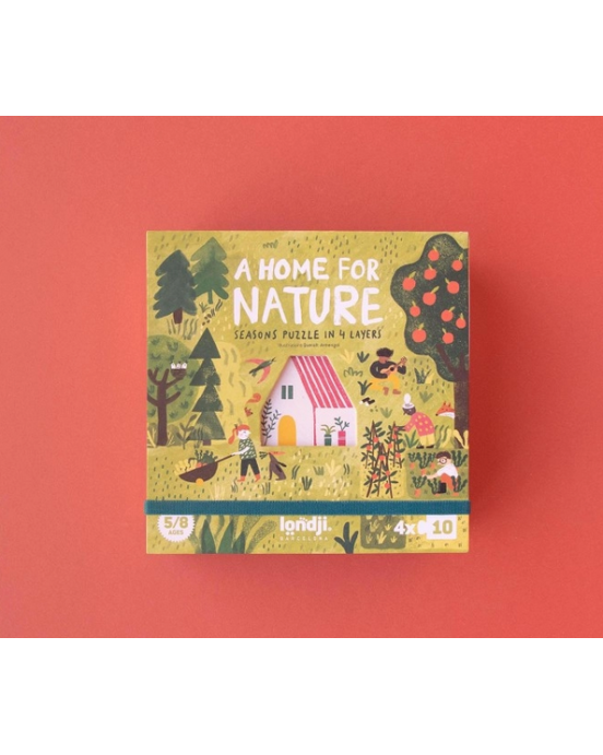 Londji A Home for Nature - 4 x 10 pcs - Four Seasons Puzzle LON-PZ587